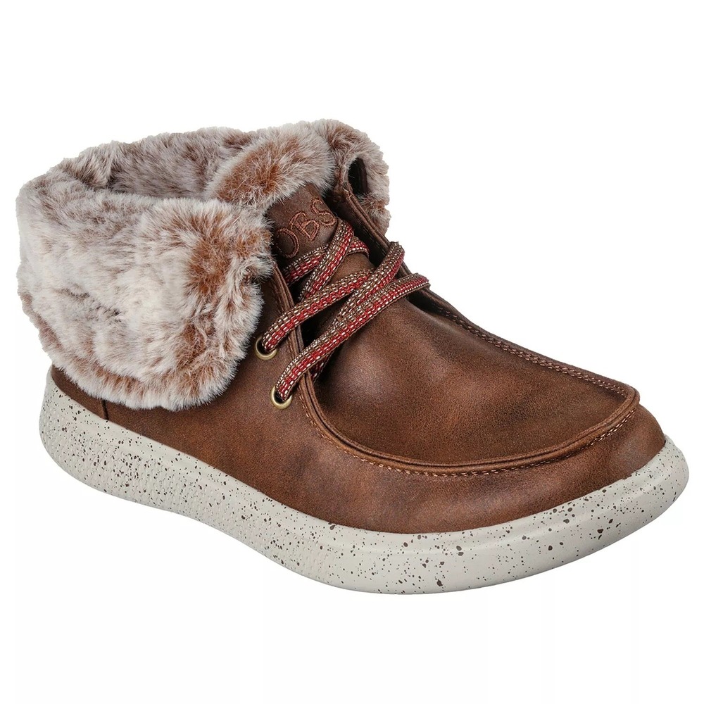 BOBS from Skechers Womens Hang Glider Bootie Size 6 Brown 56140S NEW